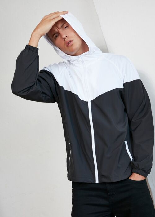 Two-tone tech windrunner jacket Thumbnail