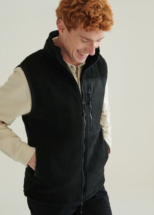 Recycled sherpa gilet Thumbnail