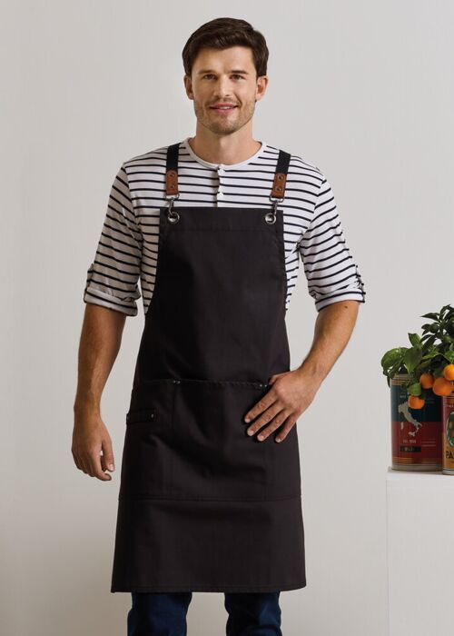 Clip ‘n’ Clasp cross-back bib apron Thumbnail