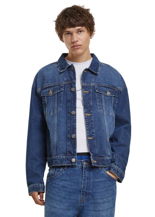 Heavy ounce boxy denim jacket Thumbnail
