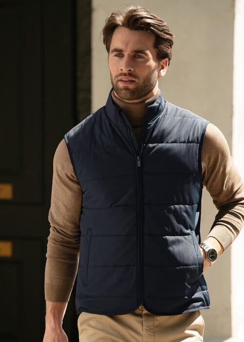 Hudson – horizontal quilted gilet Thumbnail