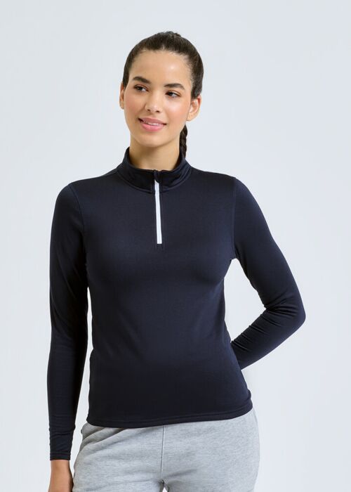 Women's TriDri® recycled long sleeve brushed back ¼ zip Thumbnail