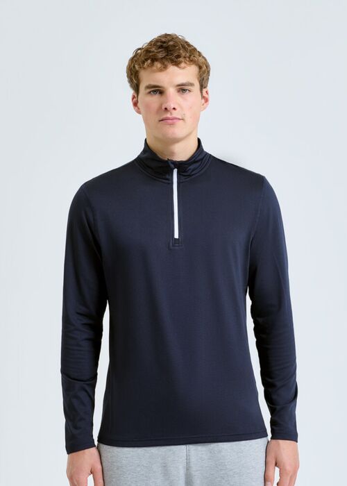 Men's TriDri® recycled long sleeve brushed back ¼ zip Thumbnail