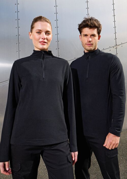 Unisex ‘Recyclight’ 1/4 zip microfleece Thumbnail