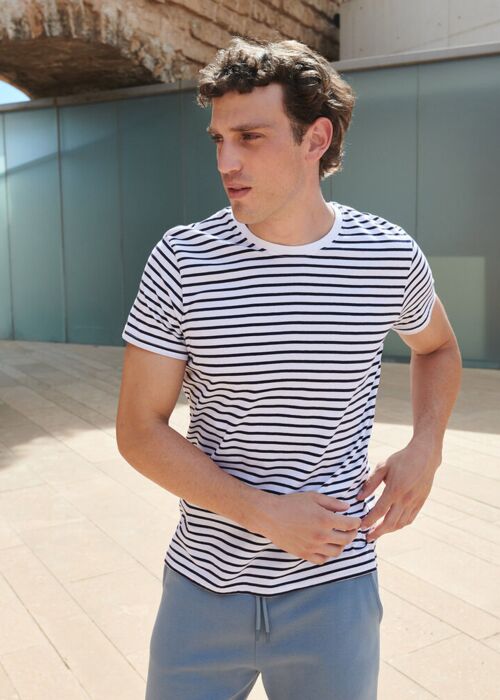 Unisex striped T Thumbnail